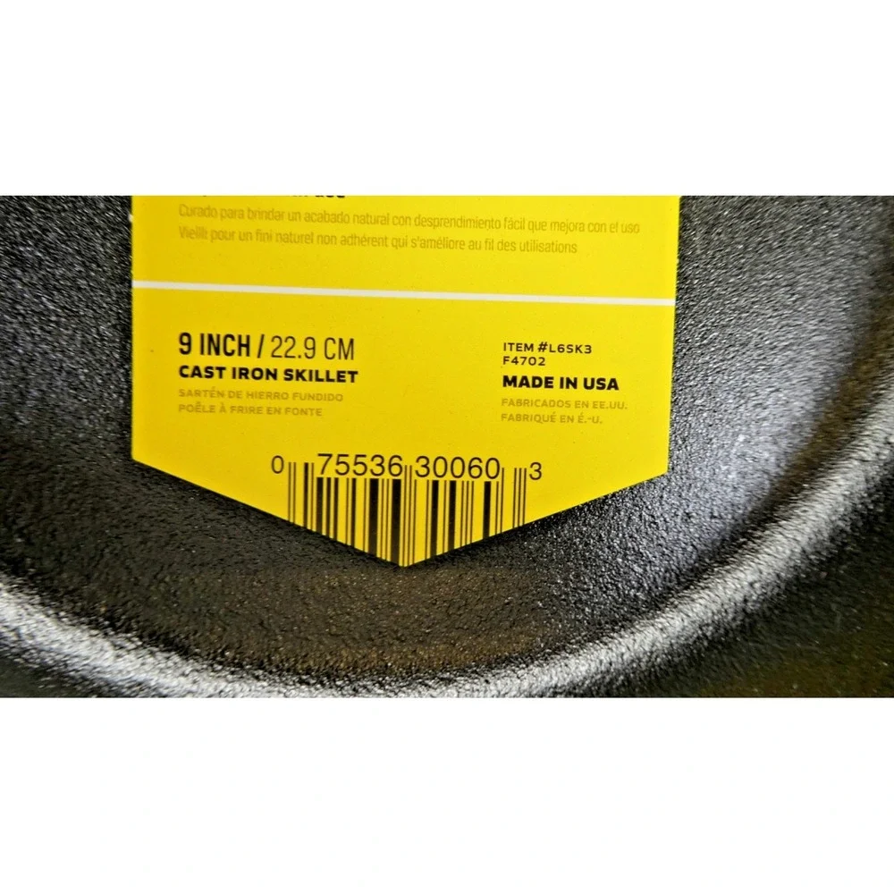 Lodge New with Tag 9-Inch Cast Iron Skillet